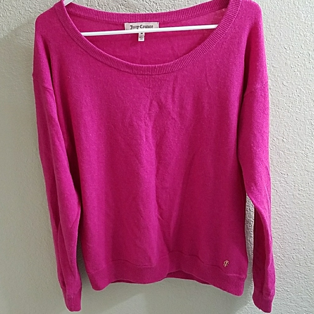 Juicy couture hot pink sweater